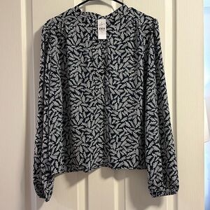 LOFT Navy Blouse
